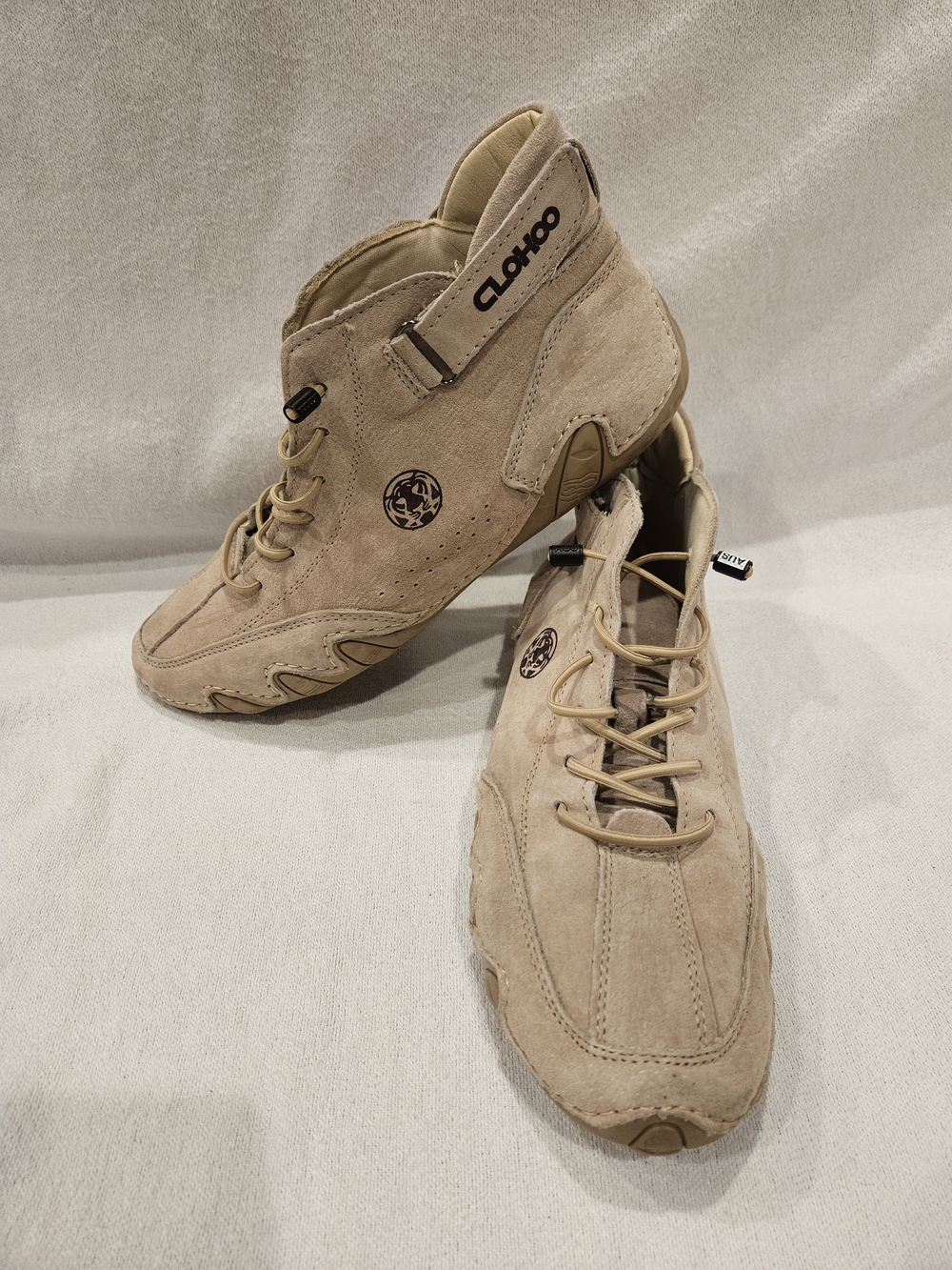 Clohoo Shoes High Top Chukkas Men's Sz Euro 41/ US 8 Beige Leather 1728-260